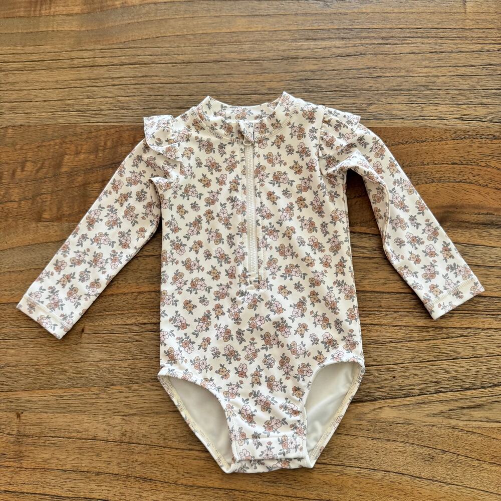 Quincy Mae Byron Rashguard One-Piece - Size 3-6 months
